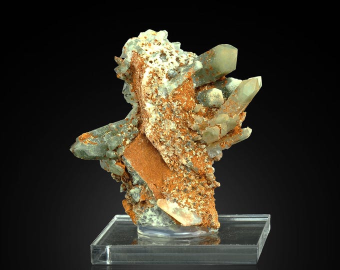 QUARTZ with chlorite 6,0 x 5,2 x 3,0 cm PAKISTAN 12399