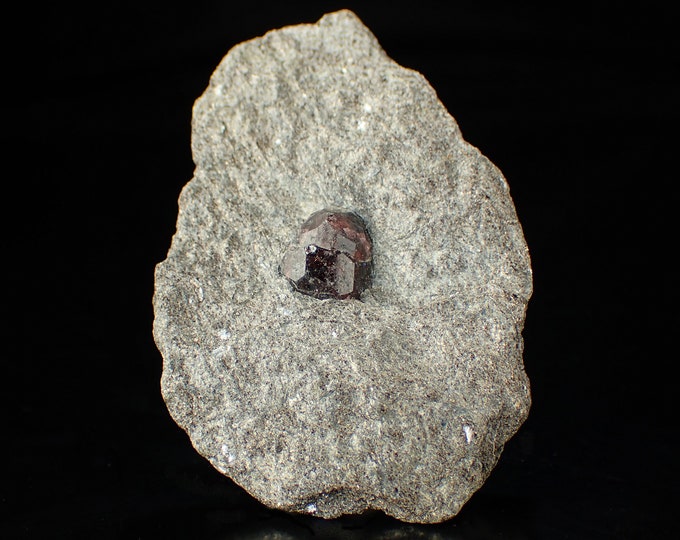 GARNET var ALMANDINE crystal on matrix from Alaska, U.S. 10709