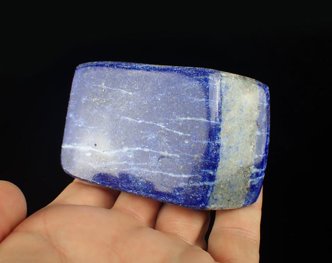 LAPIS LAZULI polished free form 7,5 x 4,7 x 1,5 cm from AFGHANISTAN 13120