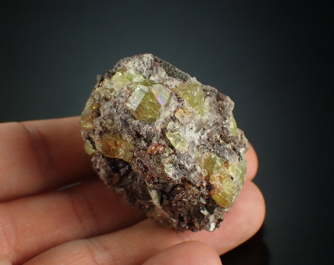 FLUORAPATITE green crystals from MEXICO 1097N