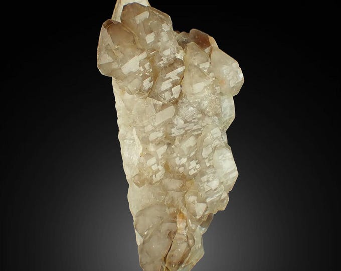 SMOKY QUARTZ elestial crystals 10,0 x 4,8 x 4,1 cm NAMIBIA 11648