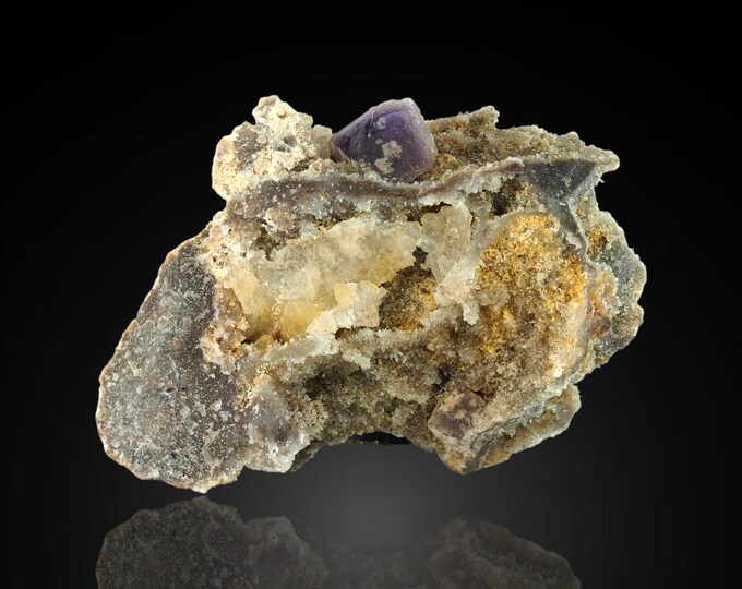 purple FLUORITE 7,0 x 4,0 x 2,5 cm Mexico 12518