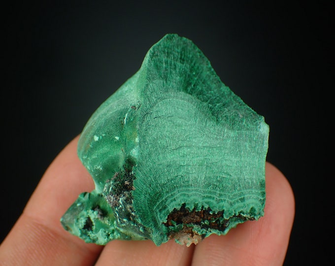 MALACHITE velvet crystals from DR CONGO 1118N