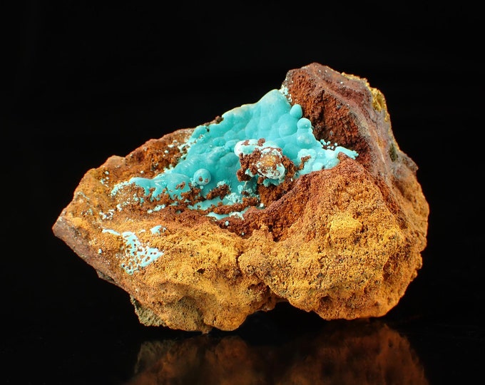ROSASITE green crystals on matrix from MEXICO 10978