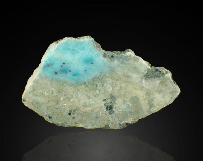 LARIMAR polished slice 6,1 x 3,5 x 1,5 cm DOMINICANA 13139