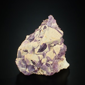 cristalli fluorescenti FLUORITE viola 5,3 x 4,4 x 2,1 cm MESSICO 11404
