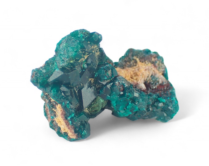 DOPTASE deep green crystals from DR CONGO 11547