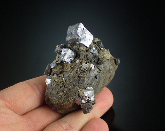 GALENA crystals with from Sweetwater mine, U.S. 1070N