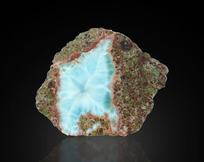 LARIMAR polished slice 4,3 x 3,5 x 1,3 cm DOMINICANA 13394