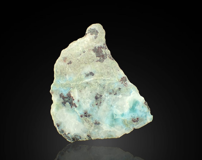 LARIMAR polished slice 4,0 x 3,2 x 2,7 cm DOMINICANA 13144