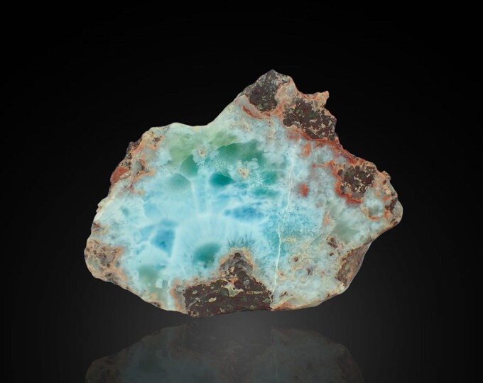 LARIMAR polished slice 5,2 x 4,0 x 2,0 cm DOMINICANA 13393