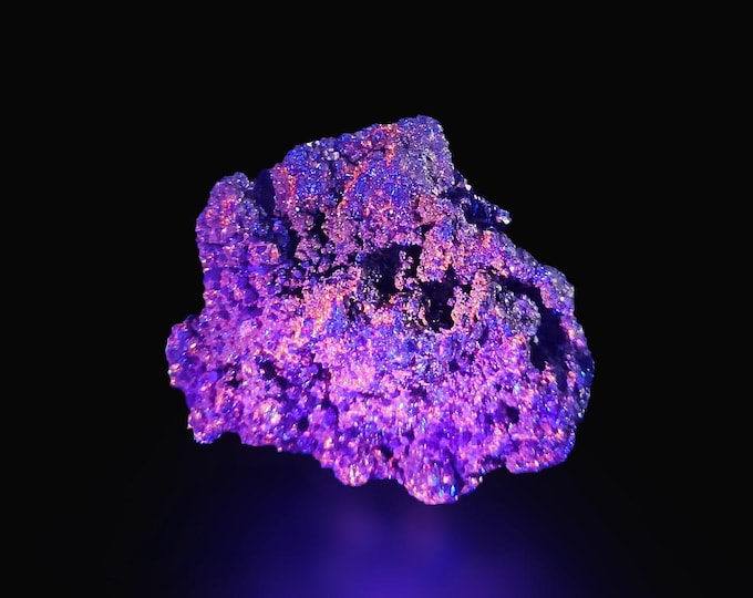 fluorescent SPHALERITE with Pyrite 7,7 x 6,7 x 3,2 cm from PERU 12718