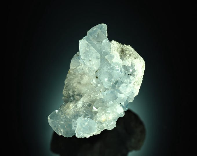 CELESTINE blue crystal cluster from Madagascar *12324