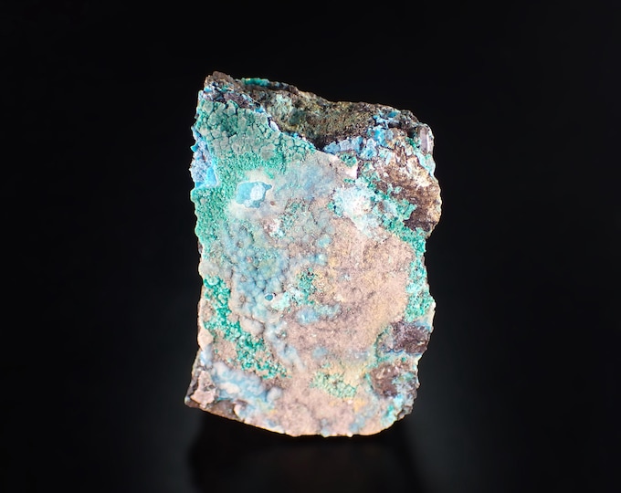 CHRYSOCOLLA with brochantite 5,5 x 3,5 x 3,5 cm from CHILE