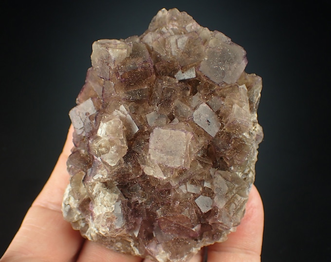 FLUORITE stepped crystals from MEXICO 1202N