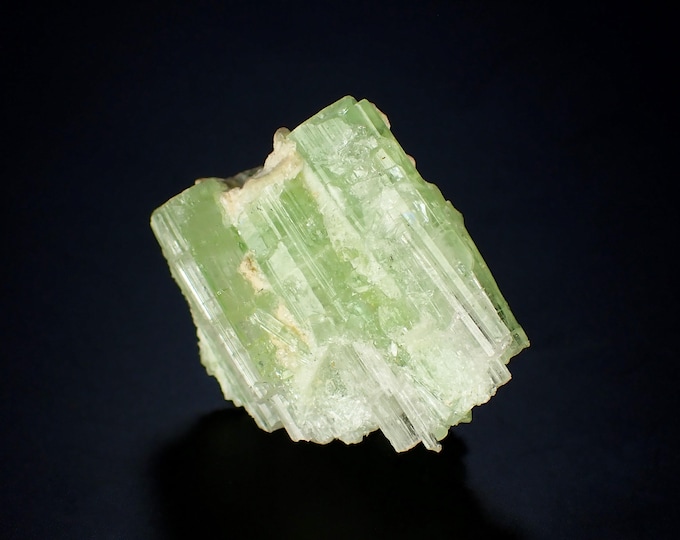 TOURMALINE green crystals 1,8 x 1,8 x 1,0 cm AFGHANISTAN