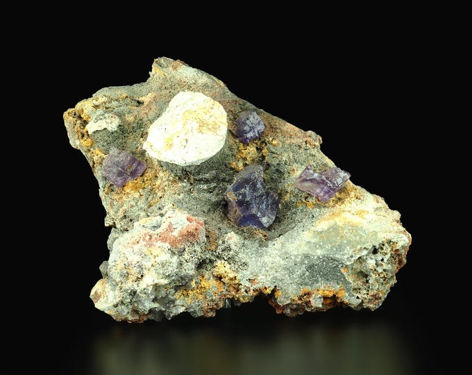 fluorescent FLUORITE crystals 11,0 x 8,0 x 3,7 cm Mexico 12175