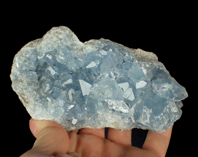 CELESTINE crystal cluster 11,5 x 6,5 x 3,5 cm Madagascar