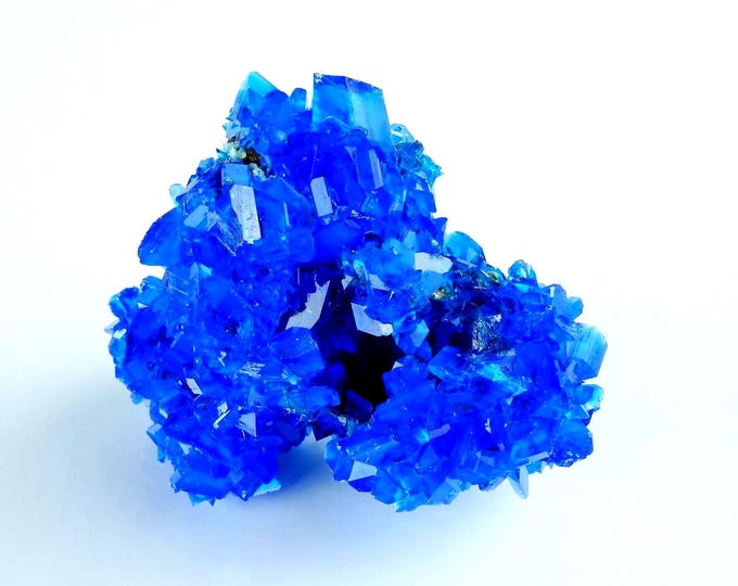 Chalcanthite Electric Blue Crystal Cluster 1 pcs