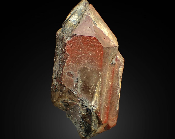 QUARTZ with hematite 5,7 x 2,7 x 2,0 cm SOUTH AFRICA