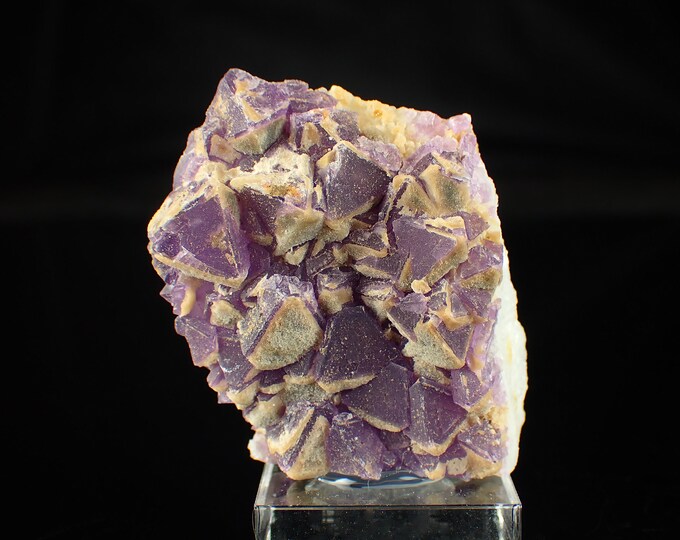 FLUORITE purple crystals from MEXICO 10842