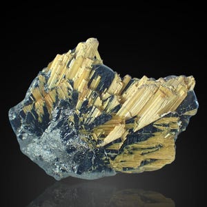 RUTILE on hematite crystals from BRAZIL 11554