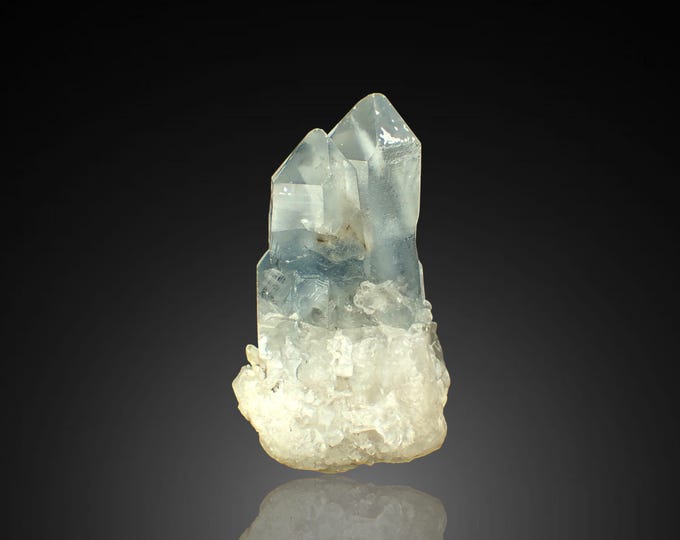QUARTZ with Indicolite crystals 6,3 x 4,0 x 3,0 cm BRAZIL 13011