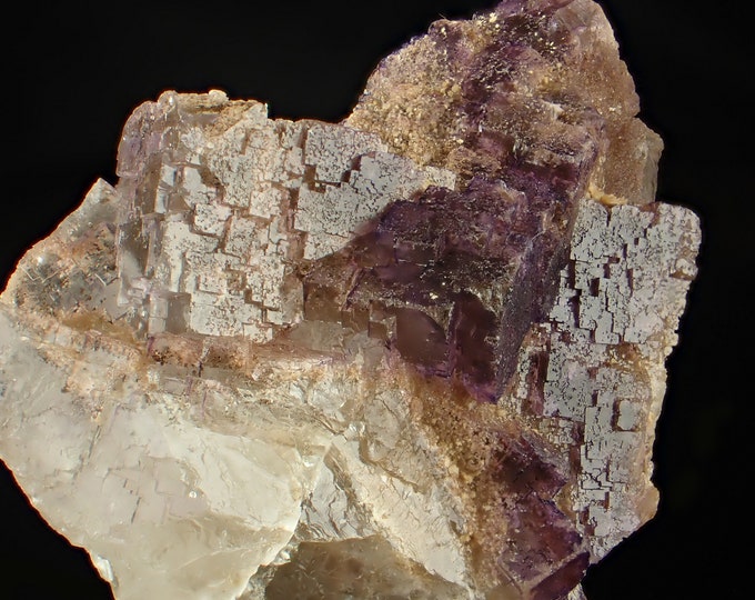 FLUORITE stepped crystals from MEXICO 11094