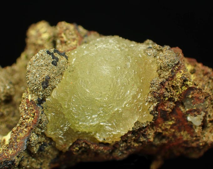 AUSTINITE crystals on matrix 4,0 x 3,3 x 2,3 cm Ojuela mine, MEXICO