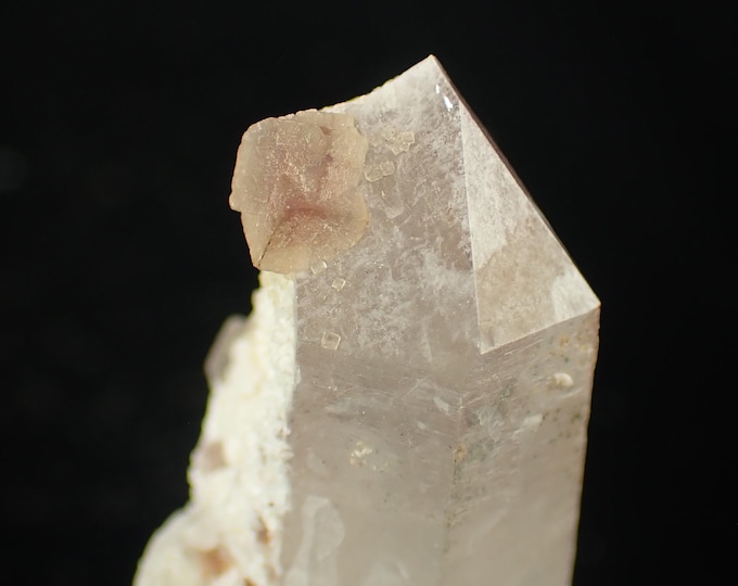 FLUORITE on quartz 5,0 x 1,5 x 1,5 cm Orange River, SOUTH AFRICA 13296