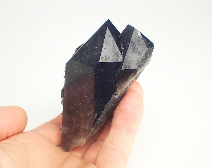 quartz var MORION crystal cluster 9,0 x 4,5 x 3,7 cm U.S.