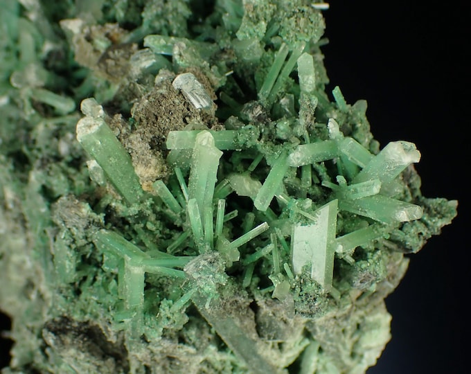 GYPSUM with atacamite inclusions 9,0 x 7,5 x 5,0 cm POLAND