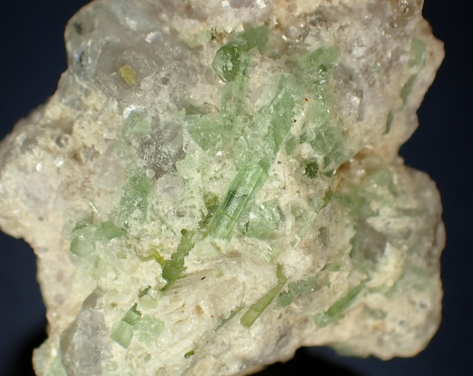 TOURMALINE green crystals 3,6 x 3,0 x 2,5 cm AFGHANISTAN