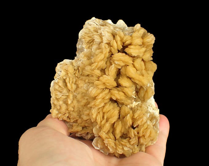 fluorescent BARYTE crystal cluster 8,8 x 8,0 x 6,8 cm POLAND