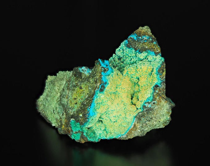 BROCHANTITE with chrysocolla 7,0 x 4,5 x 4,0 cm from CHILE