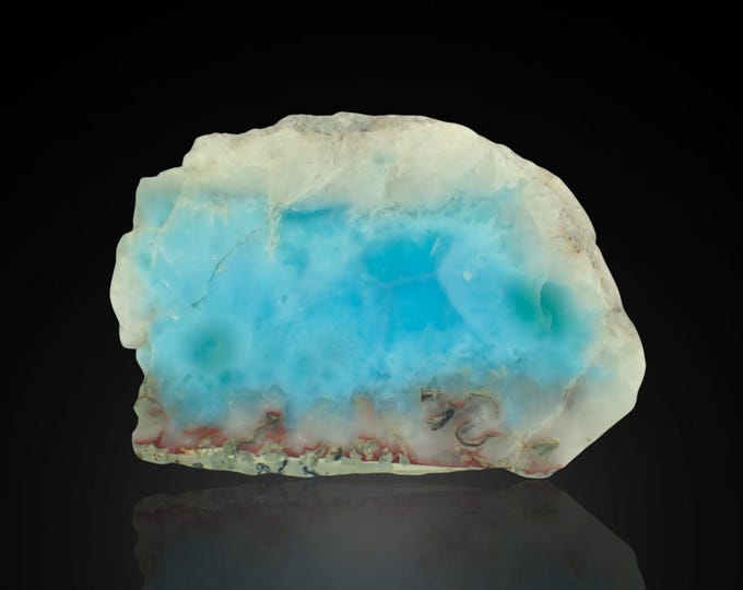 LARIMAR polished slice 4,2 x 2,8 x 1,3 cm DOMINICANA 13407
