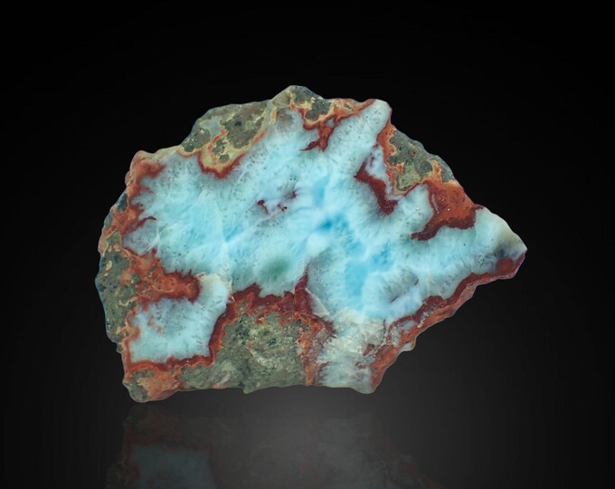 LARIMAR polished slice 4,2 x 2,8 x 1,6 cm DOMINICANA 13402