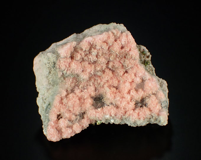 RHODOCHROSITE with quartz and stilbite from BULGARIA 10274