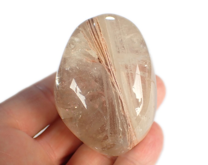 QUARTZ with inclusions - tumbled stone 5,7 x 4,2 x 4,0 cm from BRAZIL