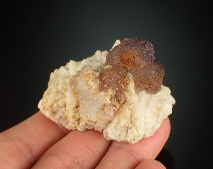 FLUORITE stepped crystals from MEXICO 1208