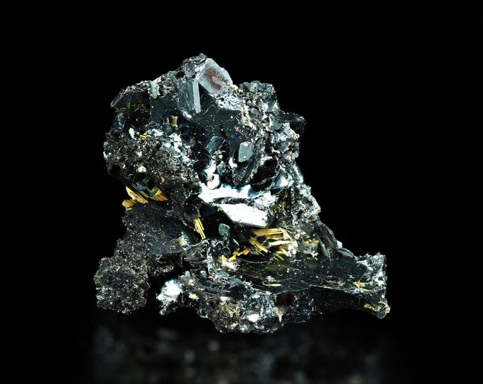 RUTILE on hematite crystals 2,5 x 1,4 x 1,2 cm BRAZIL