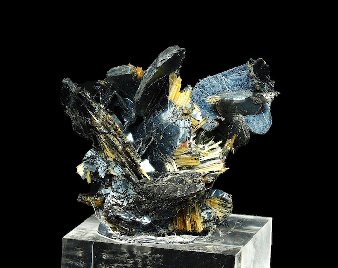 RUTILE on hematite crystals 2,2 x 2,0 x 1,4 cm BRAZIL