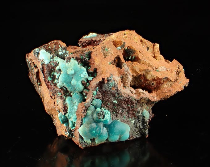 ROSASITE green crystals on matrix 4,5 x 4,0 x 2,5 cm MEXICO 11078