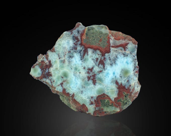 LARIMAR polished slice 4,5 x 3,7 x 1,3 cm DOMINICANA 13395