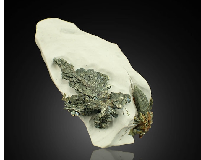 MARCASITE with pyrite crystals 7,7 x 3,6 x 3,5 cm GERMANY 12969