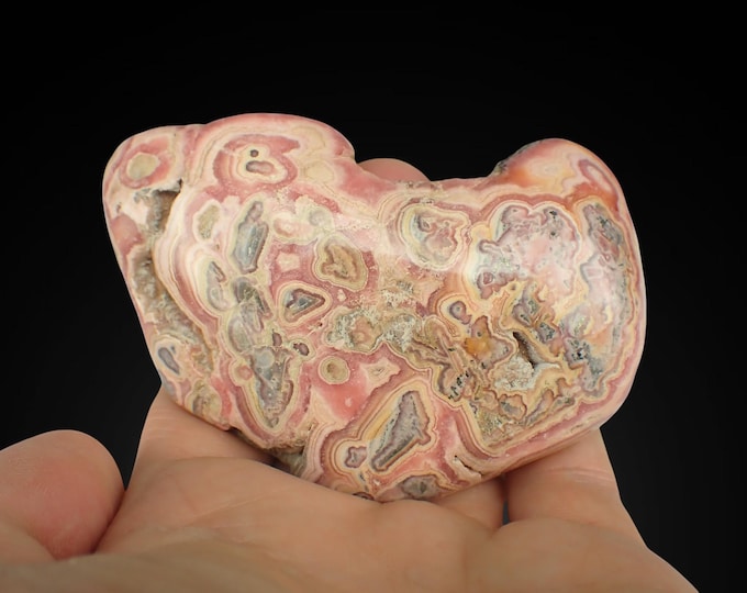 RHODOCHROSITE polished specimen 8,3 x 5,0 x 2,7 cm ARGENTINA *13203