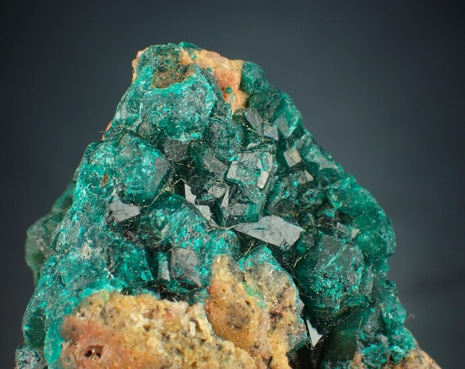 DOPTASE deep green crystals from DR CONGO 11953