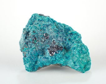 CHRYSOCOLLA with heterogenite crystals from DR CONGO 9658