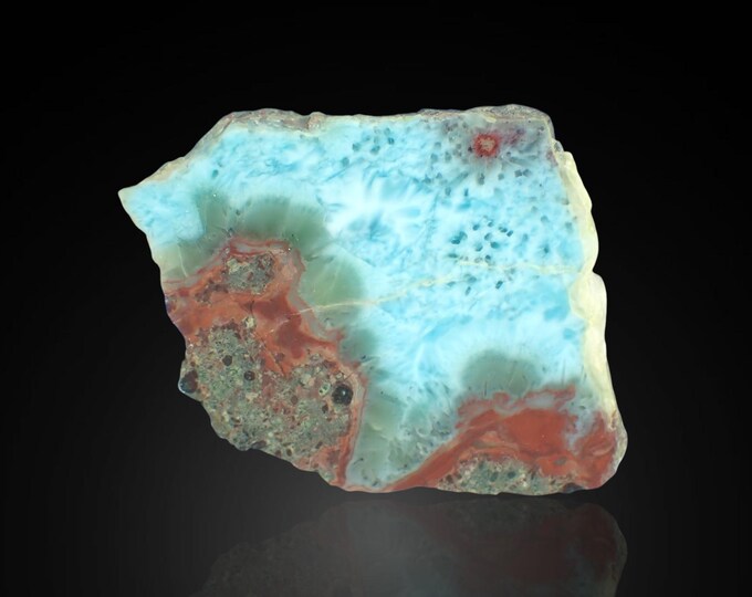 LARIMAR polished slice 5,4 x 3,6 x 1,2 cm DOMINICANA 13419