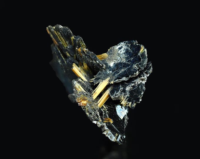 RUTILE on hematite crystals 2,4 x 1,5 x 1,2 cm BRAZIL